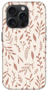 Pink Falling Leaves Pattern - Phone Case