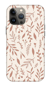 Pink Falling Leaves Pattern - Phone Case