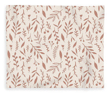 Load image into Gallery viewer, Pink Falling Leaves Pattern - Blanket