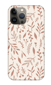 Pink Falling Leaves Pattern - Phone Case