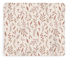 Load image into Gallery viewer, Pink Falling Leaves Pattern - Blanket