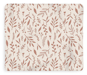 Pink Falling Leaves Pattern - Blanket