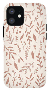 Pink Falling Leaves Pattern - Phone Case