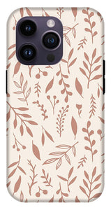 Pink Falling Leaves Pattern - Phone Case