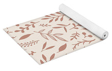 Load image into Gallery viewer, Pink Falling Leaves Pattern - Yoga Mat