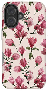 Pink Magnolia Blossoms - Phone Case