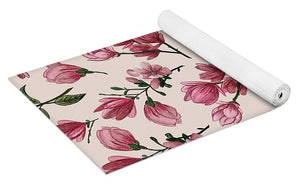 Pink Magnolia Blossoms - Yoga Mat