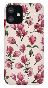 Pink Magnolia Blossoms - Phone Case