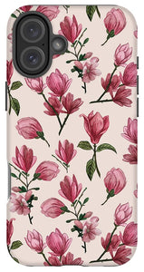 Pink Magnolia Blossoms - Phone Case