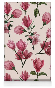 Pink Magnolia Blossoms - Yoga Mat