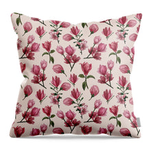 Load image into Gallery viewer, Pink Magnolia Blossoms - Throw Pillow