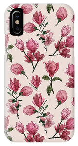 Pink Magnolia Blossoms - Phone Case