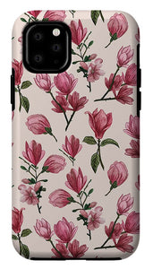 Pink Magnolia Blossoms - Phone Case