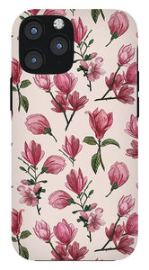 Pink Magnolia Blossoms - Phone Case