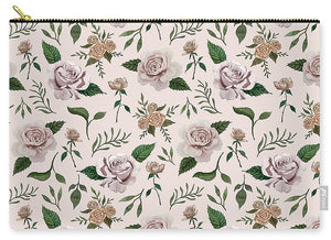 Pink Roses Pattern - Zip Pouch