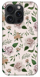 Pink Roses Pattern - Phone Case