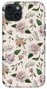 Pink Roses Pattern - Phone Case