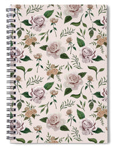 Load image into Gallery viewer, Pink Roses Pattern - Spiral Notebook