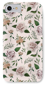 Pink Roses Pattern - Phone Case