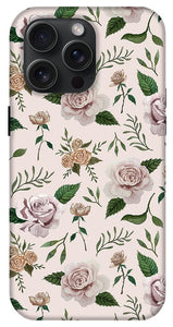 Pink Roses Pattern - Phone Case