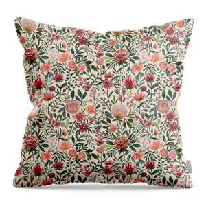 Pink Spring Flowers - Throw Pillow