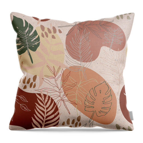 Pink Terracotta Pattern - Throw Pillow