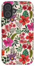 Load image into Gallery viewer, Pink Tropical Flower Pattern - Phone Case
