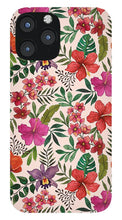 Load image into Gallery viewer, Pink Tropical Flower Pattern - Phone Case