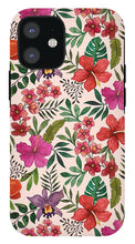 Load image into Gallery viewer, Pink Tropical Flower Pattern - Phone Case
