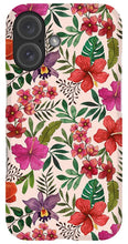 Load image into Gallery viewer, Pink Tropical Flower Pattern - Phone Case