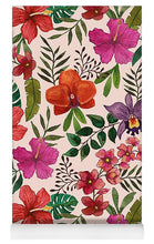 Load image into Gallery viewer, Pink Tropical Flower Pattern - Yoga Mat