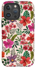 Load image into Gallery viewer, Pink Tropical Flower Pattern - Phone Case