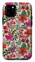 Load image into Gallery viewer, Pink Tropical Flower Pattern - Phone Case