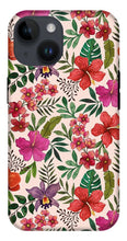 Load image into Gallery viewer, Pink Tropical Flower Pattern - Phone Case
