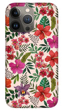 Load image into Gallery viewer, Pink Tropical Flower Pattern - Phone Case