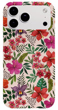 Load image into Gallery viewer, Pink Tropical Flower Pattern - Phone Case