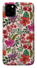 Load image into Gallery viewer, Pink Tropical Flower Pattern - Phone Case