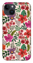 Load image into Gallery viewer, Pink Tropical Flower Pattern - Phone Case