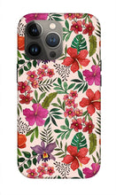 Load image into Gallery viewer, Pink Tropical Flower Pattern - Phone Case