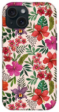 Load image into Gallery viewer, Pink Tropical Flower Pattern - Phone Case