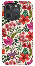 Load image into Gallery viewer, Pink Tropical Flower Pattern - Phone Case