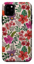 Load image into Gallery viewer, Pink Tropical Flower Pattern - Phone Case