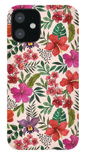 Load image into Gallery viewer, Pink Tropical Flower Pattern - Phone Case