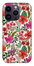 Load image into Gallery viewer, Pink Tropical Flower Pattern - Phone Case