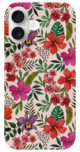Load image into Gallery viewer, Pink Tropical Flower Pattern - Phone Case