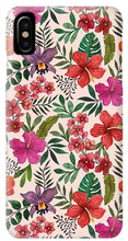 Load image into Gallery viewer, Pink Tropical Flower Pattern - Phone Case