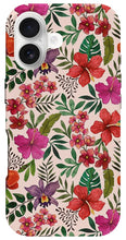 Load image into Gallery viewer, Pink Tropical Flower Pattern - Phone Case