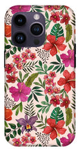 Load image into Gallery viewer, Pink Tropical Flower Pattern - Phone Case