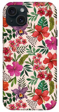 Load image into Gallery viewer, Pink Tropical Flower Pattern - Phone Case