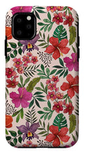 Load image into Gallery viewer, Pink Tropical Flower Pattern - Phone Case